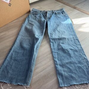 Reformation Blue Wide-Leg Jeans size 25